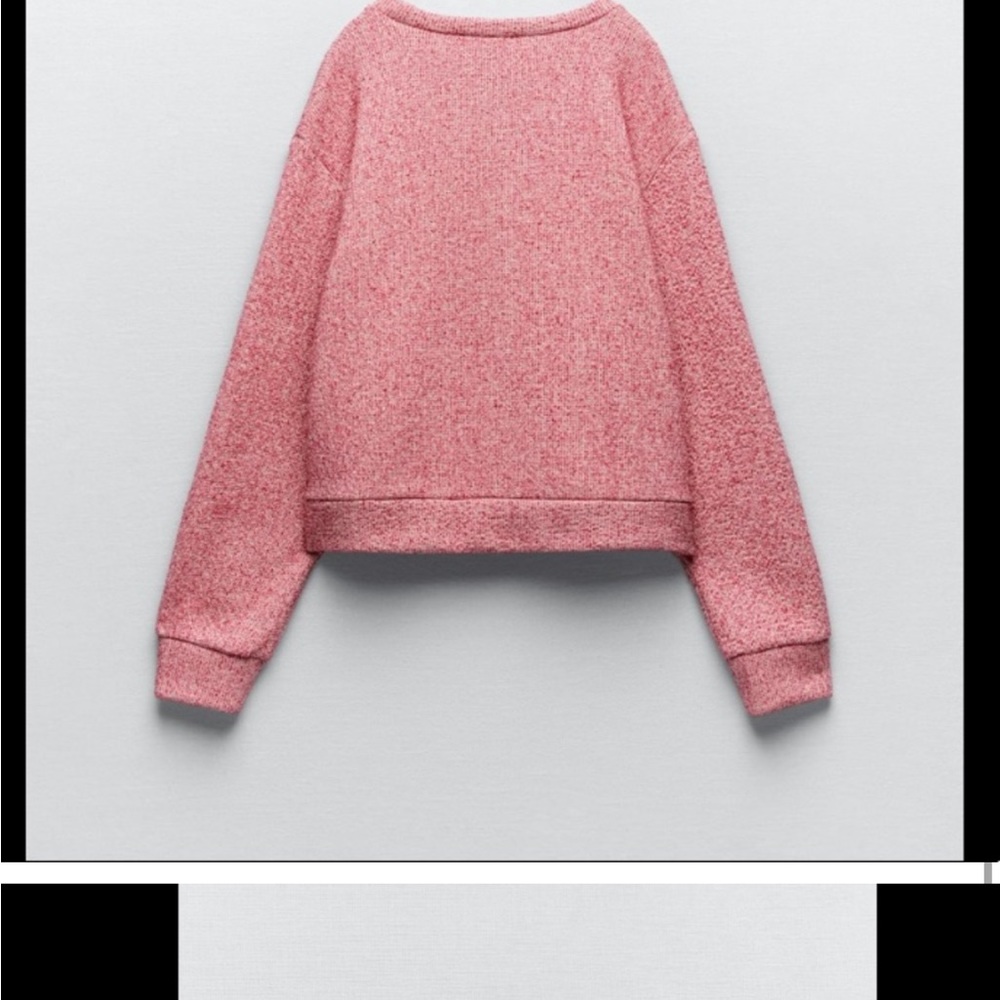 Zara size small new with tags generous fit fleece lined sweater sweatshirt - Picture 8 of 16